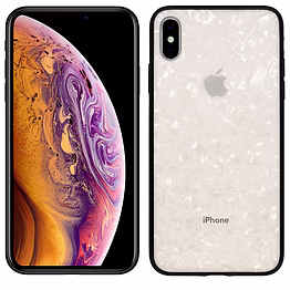 muhoort mrx marble white case for iphone xs max | glossy protective cover with shock absorbent design & elegant finish