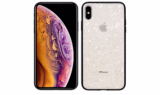MRX Marble White Case for iPhone XS Max | Glossy Protective Cover with Shock Absorbent Design & Elegant Finish