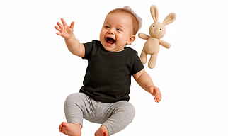 Muhoort Toddler T-Shirt Size 1 (0–1 Year) | 100% Cotton | Round Neck | Half Sleeve | Regular Fit | Unisex Babywear | Soft & Breathable | Made in India