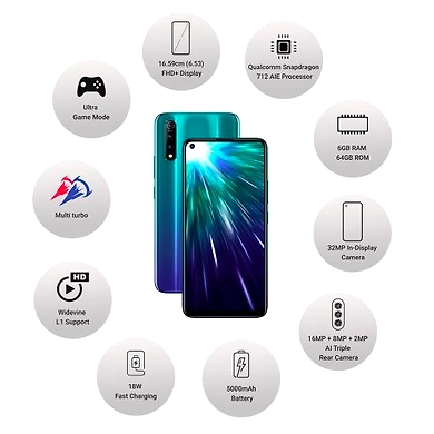 Vivo Z1Pro ( 6GB  Ram)+(  64GB Storage )-Blue-6GB - 64GB-2