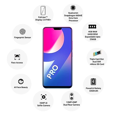 Vivo V9Pro ( 4GB  Ram)+(  64GB Storage )-Purple-4GB - 64GB-2