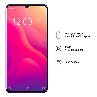 Vivo V11 ( 6GB  Ram)+(  64GB Storage )-Purple-6GB - 64GB-1
