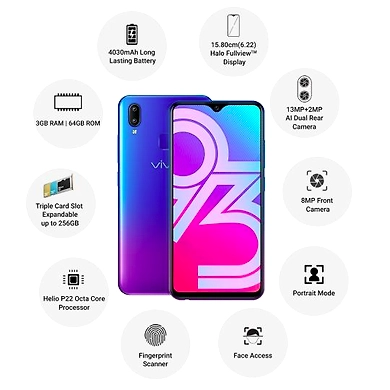 Vivo Y93 ( 3GB  Ram)+(  64GB Storage )-Purple-3GB - 64GB-2