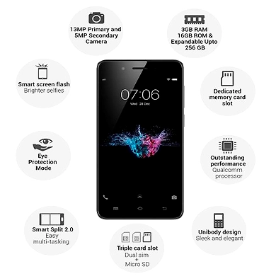 Vivo Y55s ( 3GB  Ram)+(  16GB Storage )-Black-3GB - 16GB-2