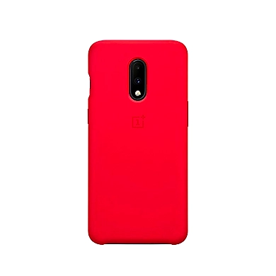 OnePlus 7 Silicone Protective Case (Red)-One15