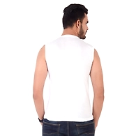 VICTORIA RIBNECK/ROUND NECK VEST WHITE RN ( PACK OF 10 )