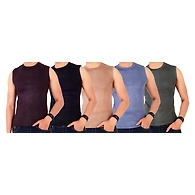 VICTORIA RIBNECK/ROUND NECK VEST COLOUR RN ( PACK OF 10 )