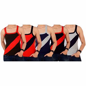 VICTORIA IMAGE GYM VEST DESIGNER NUMBER - 2 ( PACK OF 5 )