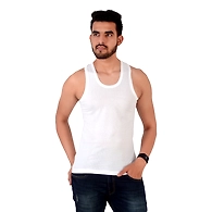 HMTEX SONY FINE PARKER/LINNING WHITE VEST RN ( PACK OF 10 )