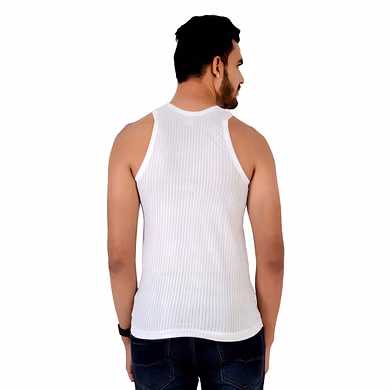 HMTEX SONY FINE PARKER/LINNING WHITE VEST RN ( PACK OF 10 )-85-1