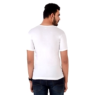 HMTEX KAMAL FINE REGULAR WHITE VEST RNS WITH SLEVES ( PACK OF 10 )-80