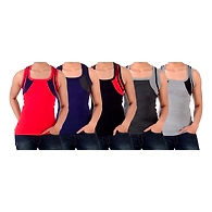 NEST GYM/DESIGNER RIB VEST NUMBER - 2 ( PACK OF 5 )