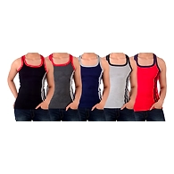 NEST GYM/DESIGNER RIB VEST NUMBER - 4 ( PACK OF 5 )