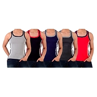 NEST GYM/DESIGNER RIB VEST NUMBER - 3 ( PACK OF 5 )