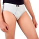 VICTORIA FINE FRONT OPEN BRIEF INNER ELASTIC WHITE ( PACK OF 10 )-PRDT66-90-sm