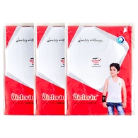 VICTORIA PLUS/FINE VEST WHITE BABY SIZES RN ( PACK OF 10 )-60