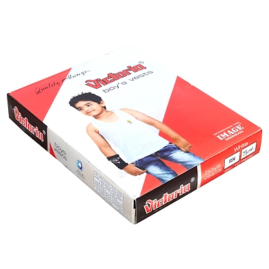 VICTORIA PLUS/FINE VEST WHITE BABY SIZES RN ( PACK OF 10 )-PRDT70-65
