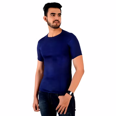 HMTEX SIVA PREMIUM RIBNECK/ROUND NECK COLOUR VEST RNS ( PACK OF 10 )-78-1