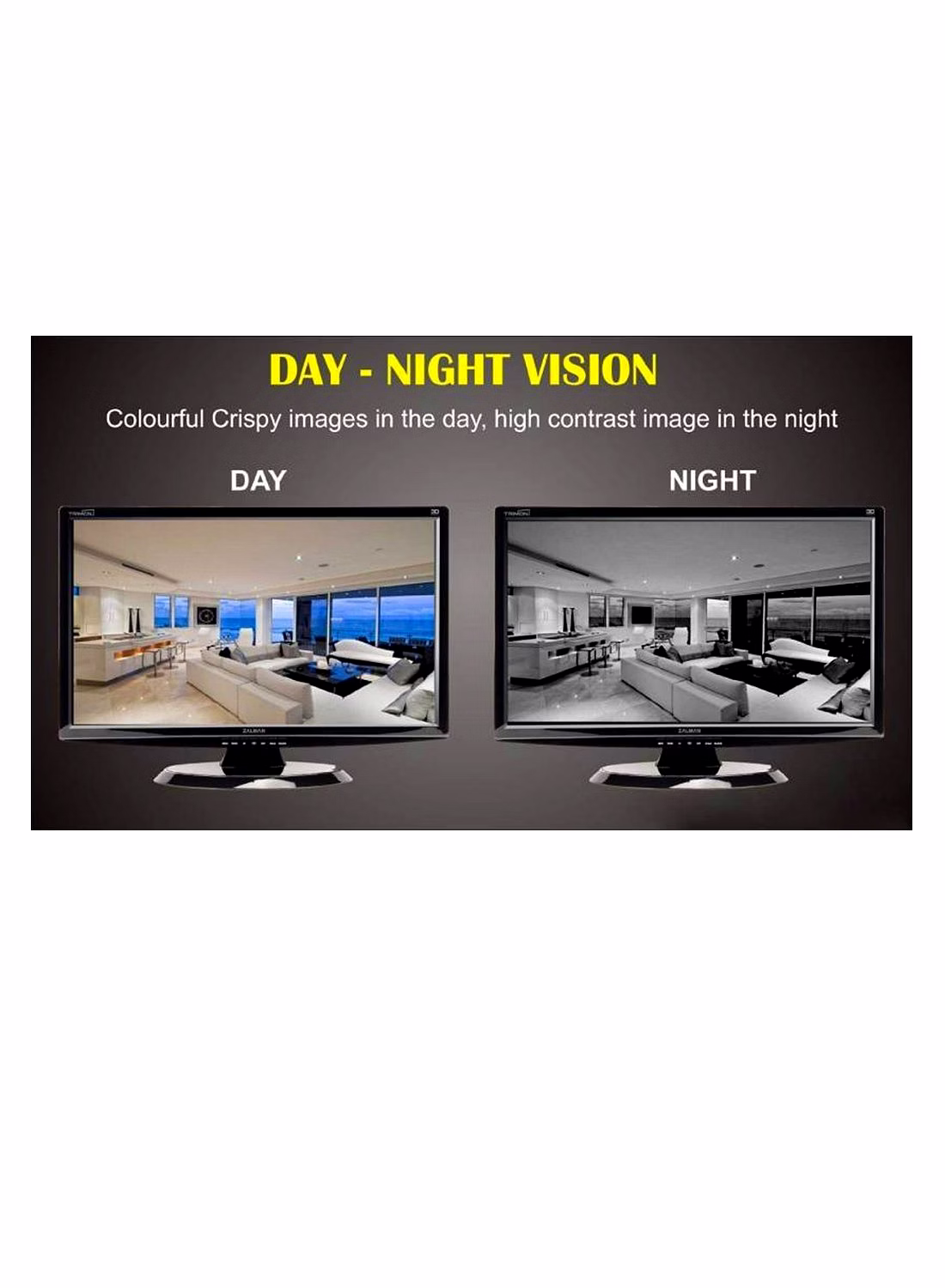 CP Plus 4 Channel 2.4MP HD Night Vision HD DVR, Bullet Camera - 2 Pieces image 1