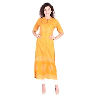 Vihaan Impex Jaipuri Designer  Tunic Long Rayon Block Print Women Dress Partywear Kurti for Women
