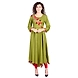 Vihaan Impex Jaipuri Designer  Tunic Long Rayon Anarkali Women Dress Partywear Kurti for Women-XL-Green-1-sm