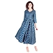 Vihaan Impex Jaipuri Designer  Tunic Long Rayon Anarkali Women Dress Partywear Kurti for Women-M-Blue-1-sm