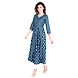 Vihaan Impex Jaipuri Designer  Tunic Long Rayon Anarkali Women Dress Partywear Kurti for Women-Blue-XL-2-sm