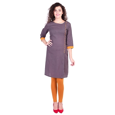 Vihaan Impex Jaipuri Designer  Tunic Long Cotton Women Dress Partywear Kurti for Women-VIKU8035-XXL