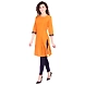 Vihaan Impex Jaipuri Designer  Tunic Long Cotton Women Dress Partywear Kurti for Women-Yellow-XXL-2-sm