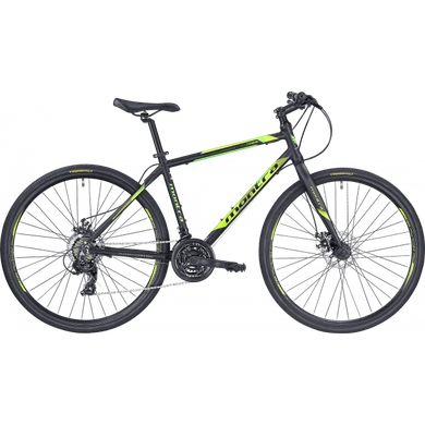 Montra Downtown 2019 Medium Carbon Black with Neon Green Graphics