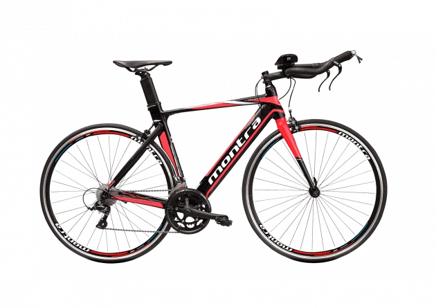 montra cycles red and black