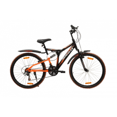 Orange colour hercules cycle hot sale