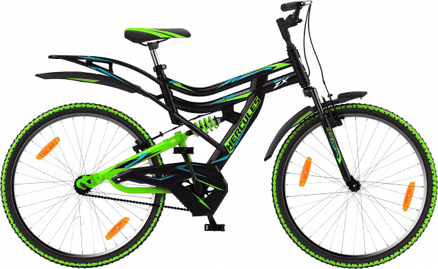 Hercules Dynamite ZX 26T Black/Fresh Green - 26T | Ashok