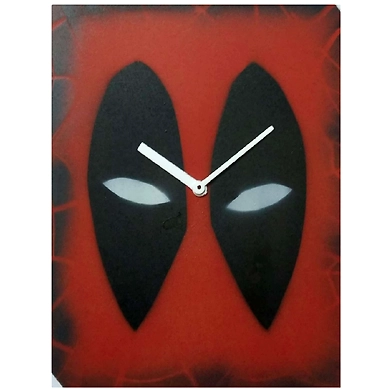 Marvel superhero Deadpool wall clock.-804056339677