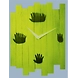 QUIRKY 10x8 inches handpainted and handcrafted wooden wall clock.-7426965624038-sm