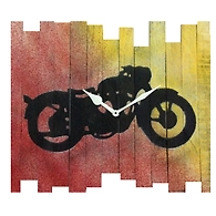 Motorcycle wall clock