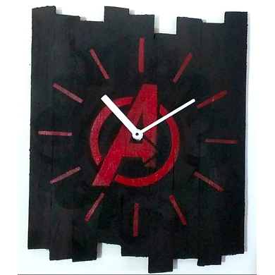 AVENGERS 10x8 inches handpainted and handcrafted wooden wall clock.-7426965624052