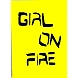 GIRL ON FIRE HANDPAINTED (NOT PRINTED) A5 NOTEBOOK / DIARY / NOTEPAD (75GSM / 60 PAGES EACH ) BY AGO-7426965624137-sm