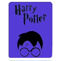 HARRY POPTTER  HANDPAINTED (NOT PRINTED) A5 NOTEBOOK / DIARY / NOTEPAD (75GSM / 60 PAGES EACH ) BY A