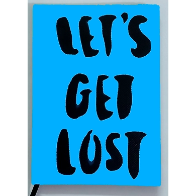 LETS GET LOST HANDPAINTED (NOT PRINTED) A5 NOTEBOOK / DIARY / NOTEPAD (75GSM / 60 PAGES EACH ) BY AG-7426965624212