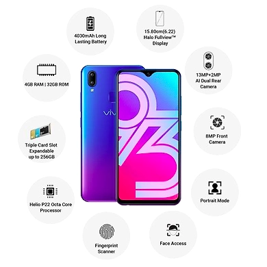 Vivo Y93 ( 4GB  Ram)+(  32GB Storage )-Purple-4GB - 32GB-2