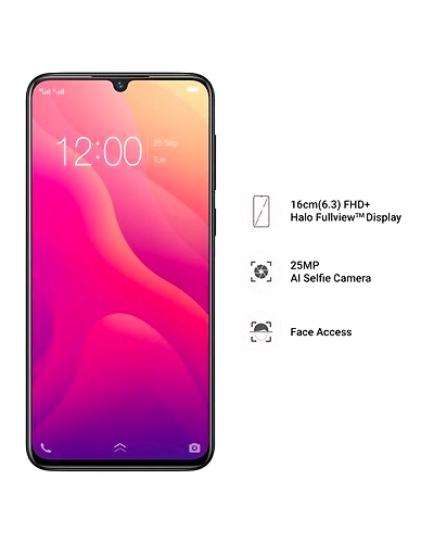 Vivo V11 ( 6GB  Ram)+(  64GB Storage )-Black-6GB - 64GB-1