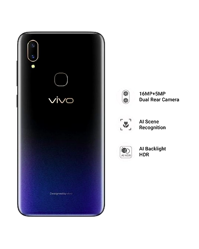 Vivo V11 ( 6GB  Ram)+(  64GB Storage )-Black-6GB - 64GB-2