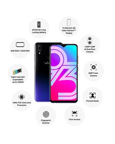 Vivo Y93 ( 4GB  Ram)+(  32GB Storage )-Night-4GB - 32GB-2