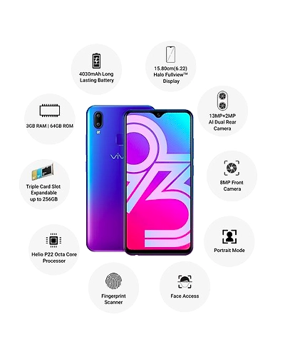 Vivo Y93 ( 3GB  Ram)+(  64GB Storage )-Purple-3GB - 64GB-2