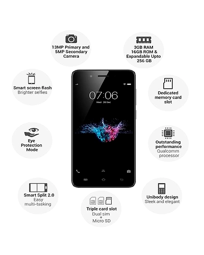 Vivo Y55s ( 3GB  Ram)+(  16GB Storage )-Black-3GB - 16GB-2