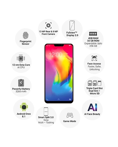Vivo Y83 ( 4GB  Ram)+(  32GB Storage )-Gold-4GB - 32GB-2