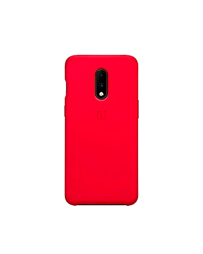 OnePlus 7 Silicone Protective Case (Red)-One15