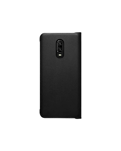 OnePlus 6T Flip Cover (Black)-2