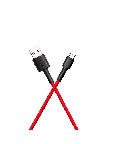 Mi Micro USB Braided Cable 100cm Red-Redmi 31